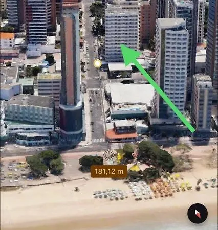 Vista Mar Incrível Com 2 Quartos Beira Mar * Fortaleza (Ceara)