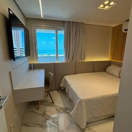 Vista Mar Incrível Com 2 Quartos Beira Mar Apartamento