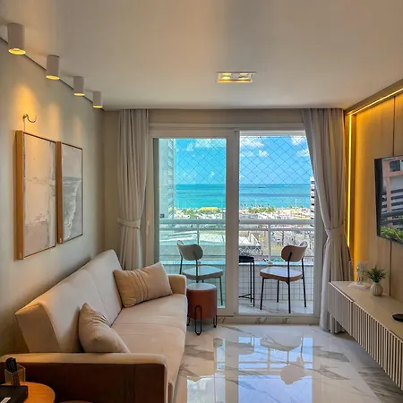 Apartamento Vista Mar Incrível Com 2 Quartos Beira Mar Fortaleza (Ceara)
